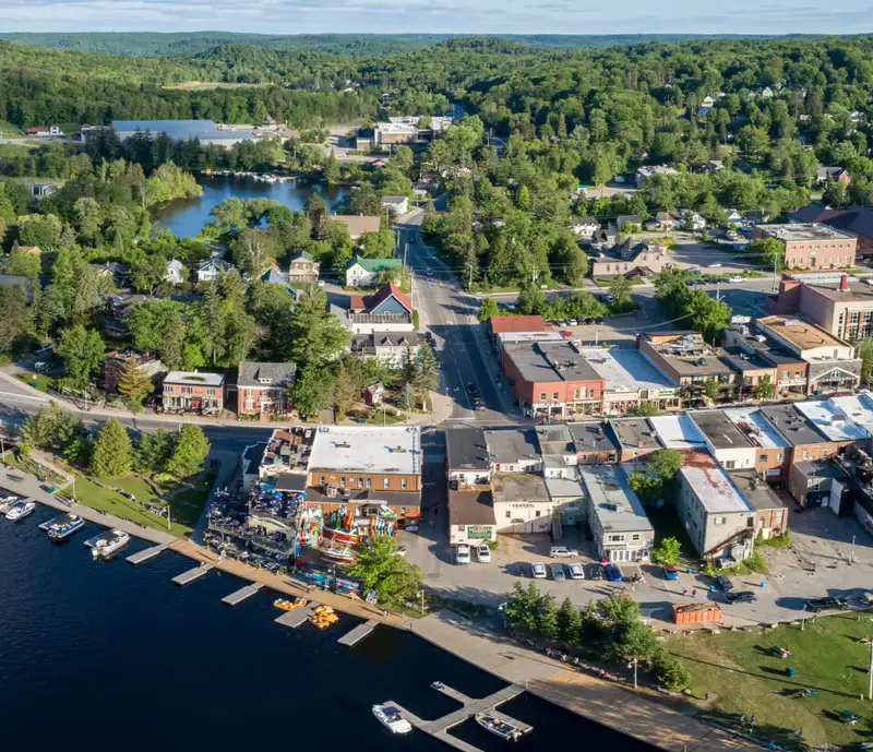 Roof repair work on a Muskoka home