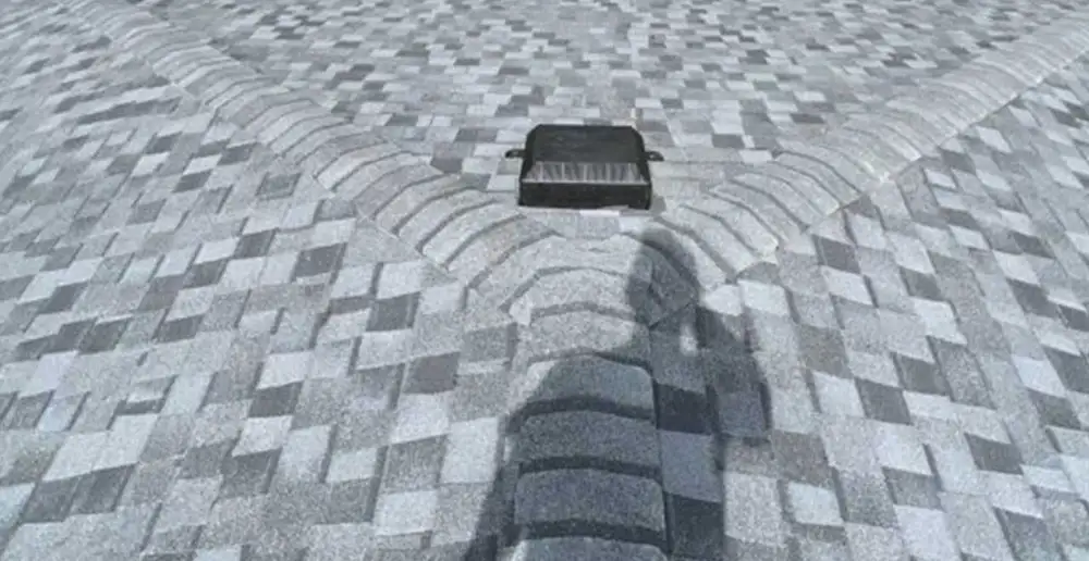 Roof maintenance on a completed A & G project